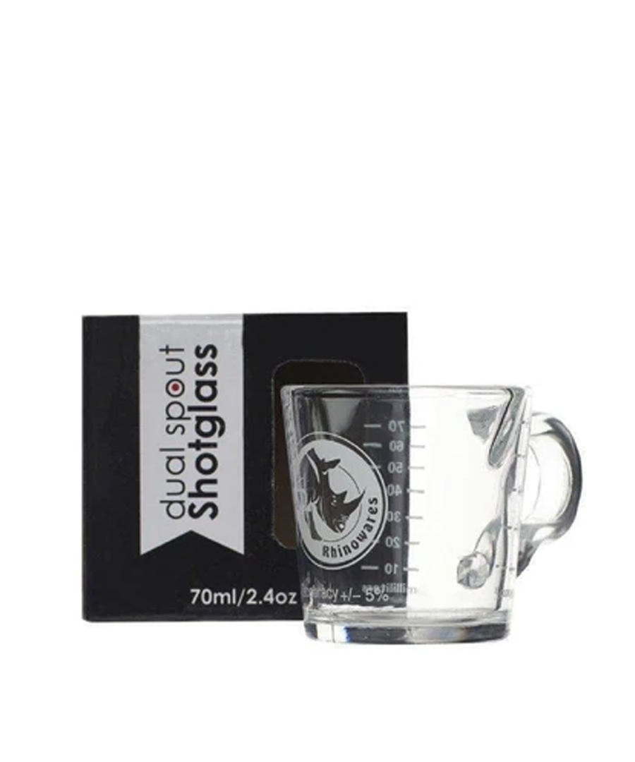 Rhinowares Dual Spout Shot Glass - The Beanery