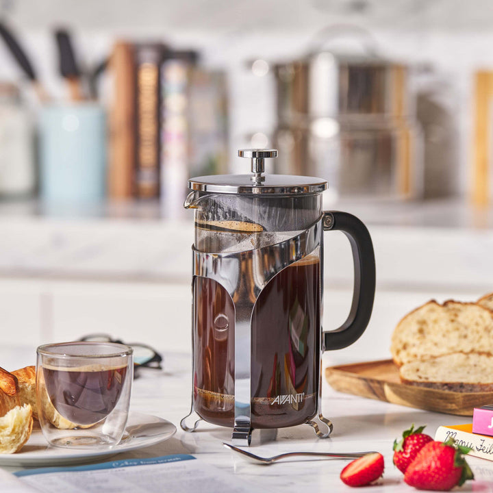 Avanti Café Press coffee plunger 1 litre side view