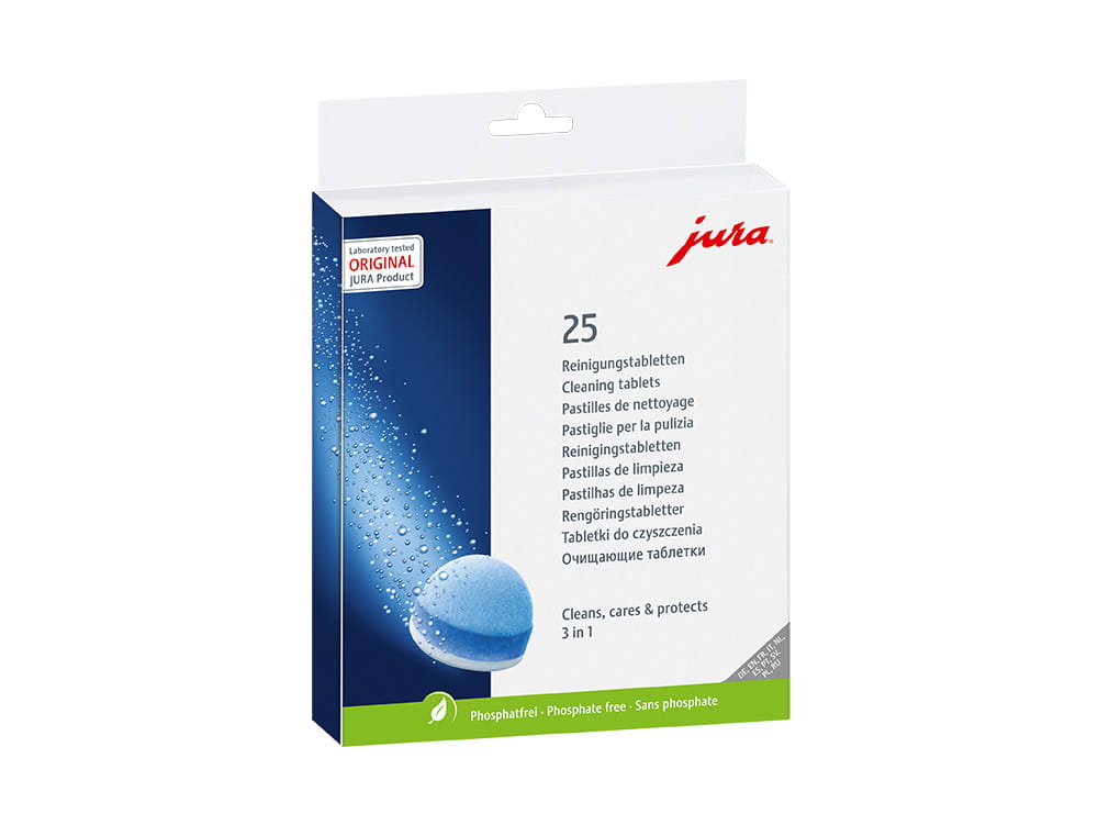 Jura 3-Phase Cleaning Tablets, 25 Pack - The Beanery Melbourne