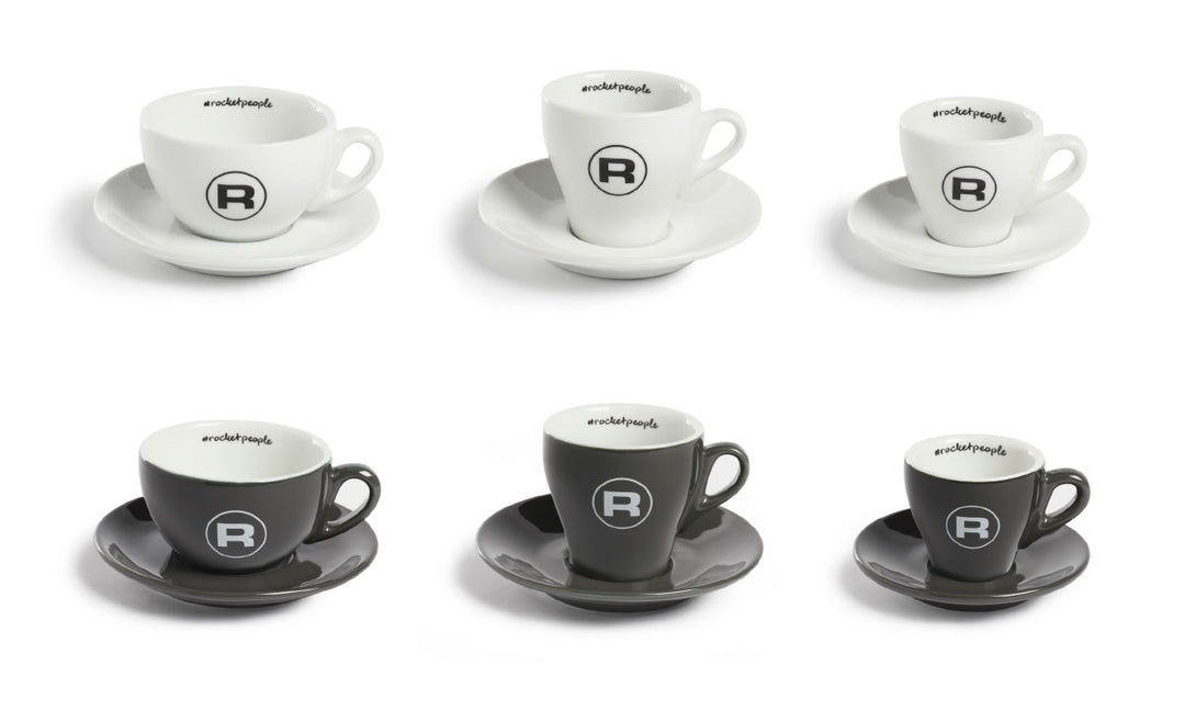 Rocket Cup and Saucer - Espresso or Cappuccino or Flat White(set of 6) - The Beanery